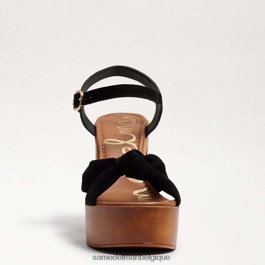 sandale plateforme trista Sam Edelman femmes Suède noir JZ0XZ0402 chaussure