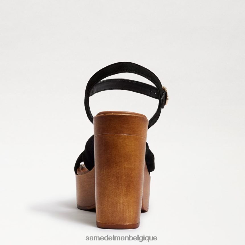 sandale plateforme trista Sam Edelman femmes Suède noir JZ0XZ0402 chaussure