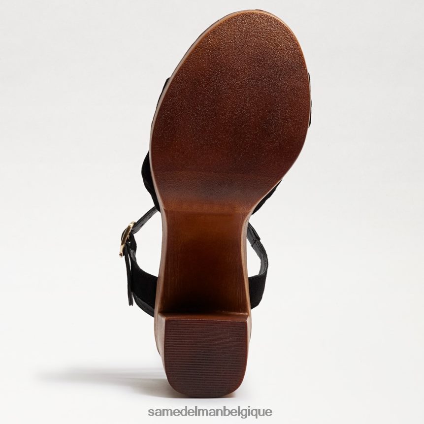 sandale plateforme trista Sam Edelman femmes Suède noir JZ0XZ0402 chaussure