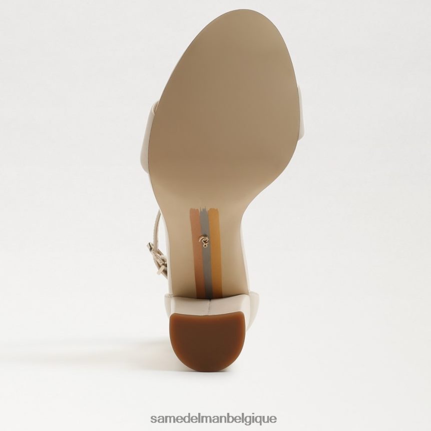 sandale à talon carré yaro Sam Edelman femmes cuir ivoire moderne JZ0XZ0329 chaussure