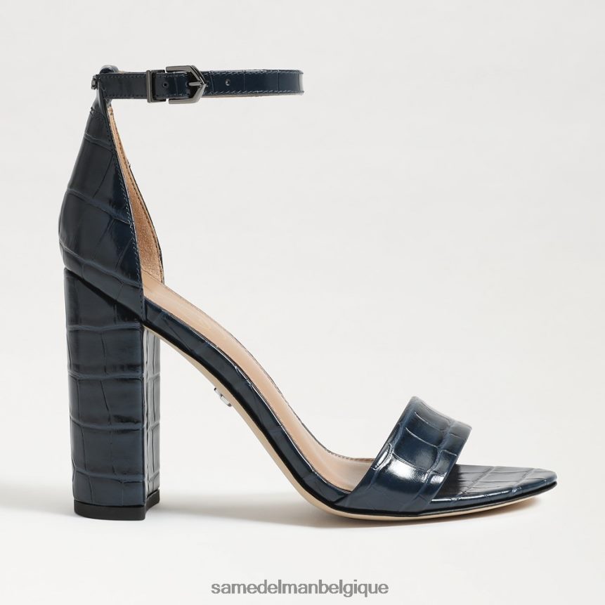 sandale à talon carré yaro Sam Edelman femmes marine du Pacifique JZ0XZ0330 chaussure