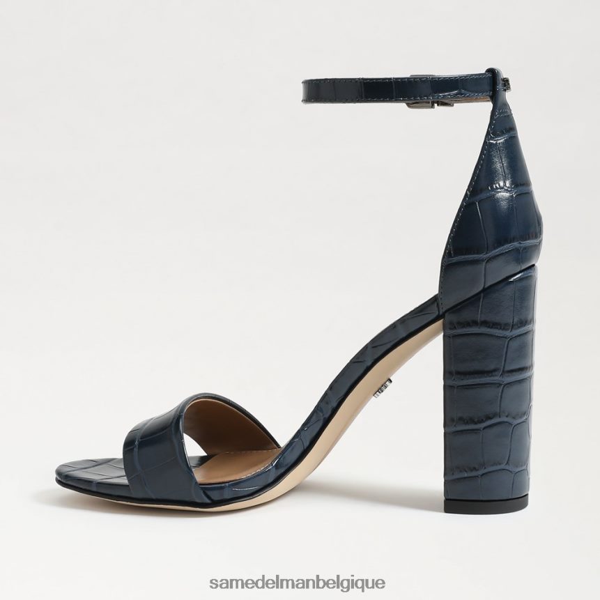 sandale à talon carré yaro Sam Edelman femmes marine du Pacifique JZ0XZ0330 chaussure