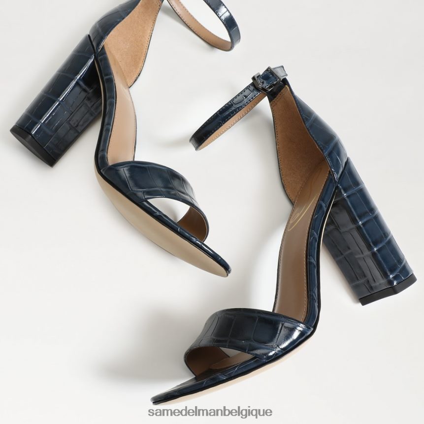 sandale à talon carré yaro Sam Edelman femmes marine du Pacifique JZ0XZ0330 chaussure
