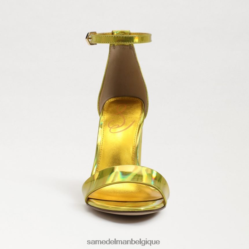 sandale à talon carré yaro Sam Edelman femmes mimosa doré JZ0XZ0333 chaussure