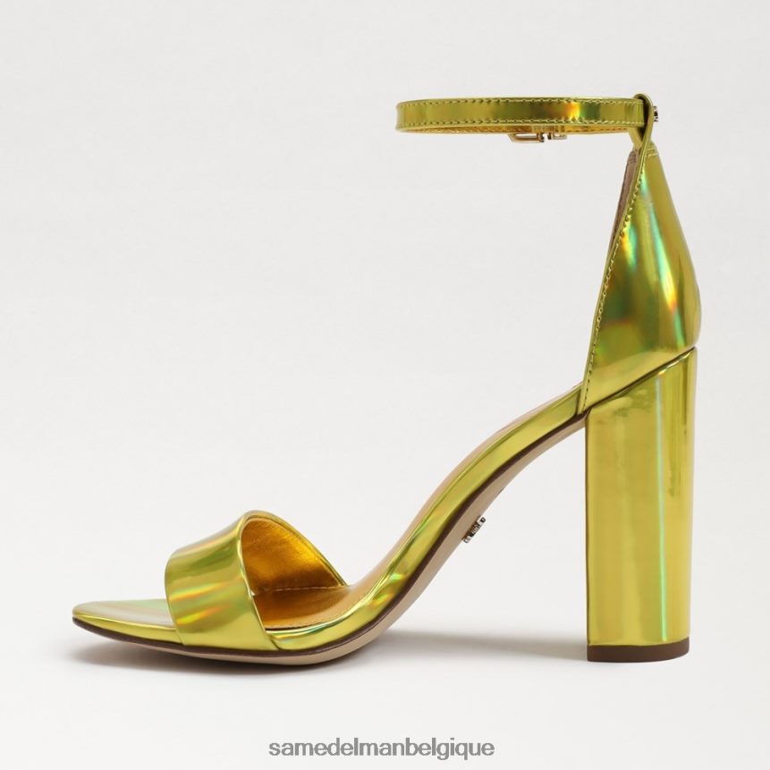 sandale à talon carré yaro Sam Edelman femmes mimosa doré JZ0XZ0333 chaussure