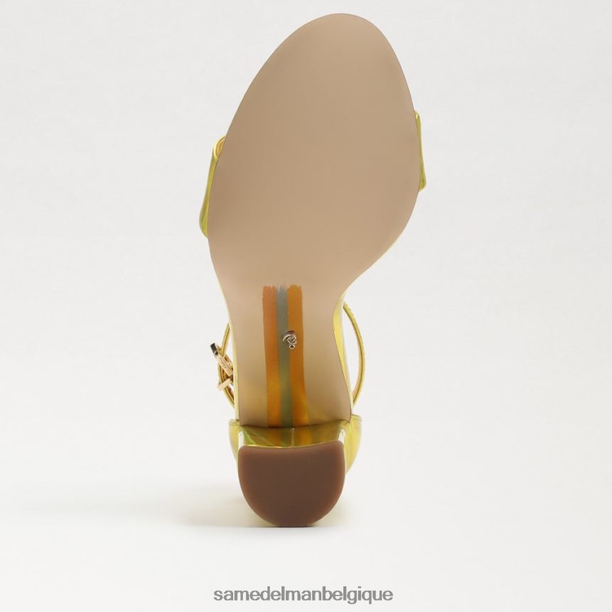 sandale à talon carré yaro Sam Edelman femmes mimosa doré JZ0XZ0333 chaussure