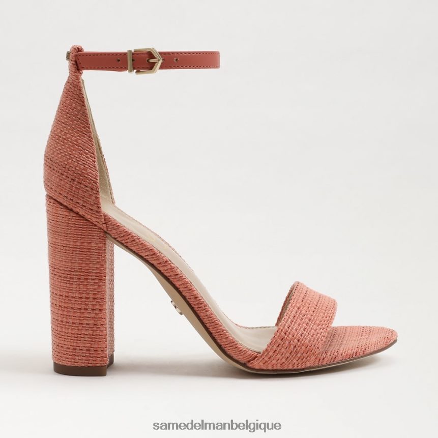 sandale à talon carré yaro Sam Edelman femmes stuc rose JZ0XZ0323 chaussure