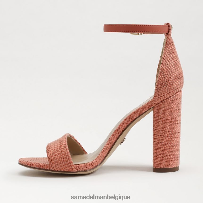 sandale à talon carré yaro Sam Edelman femmes stuc rose JZ0XZ0323 chaussure