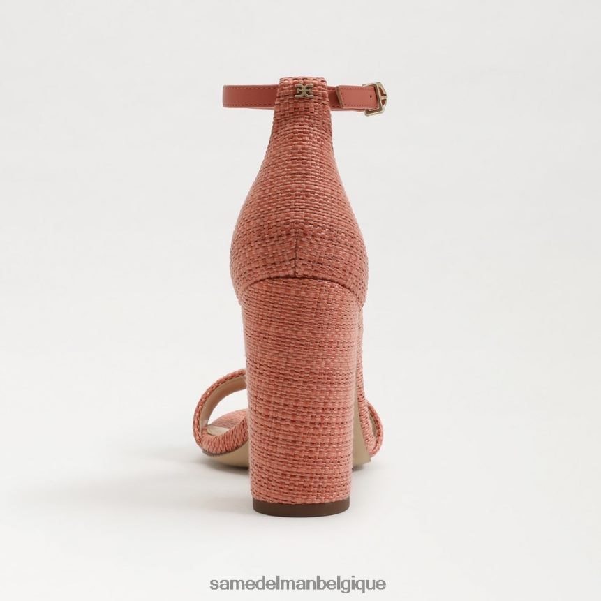 sandale à talon carré yaro Sam Edelman femmes stuc rose JZ0XZ0323 chaussure