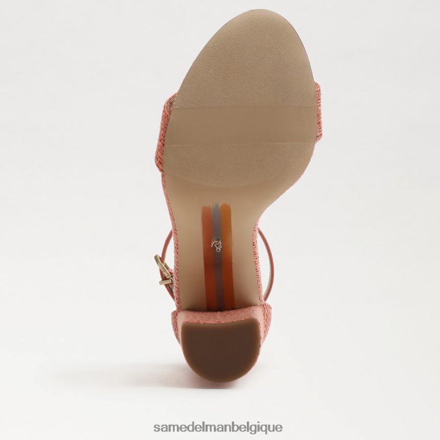 sandale à talon carré yaro Sam Edelman femmes stuc rose JZ0XZ0323 chaussure