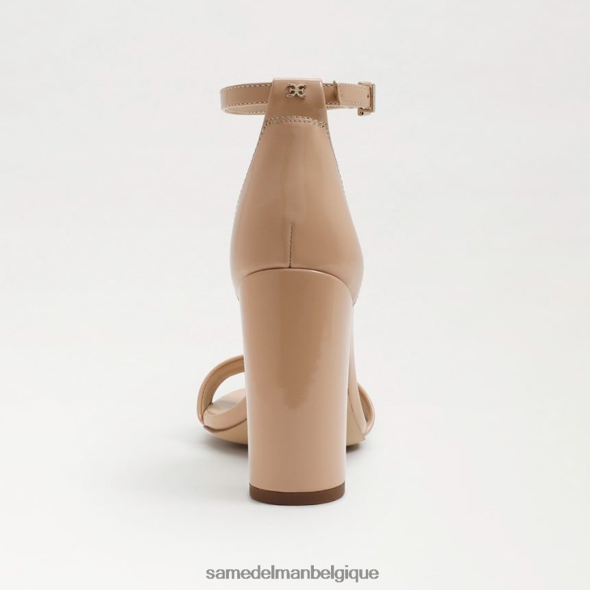 sandale à talon carré yaro Sam Edelman femmes vernis beige blush JZ0XZ0335 chaussure