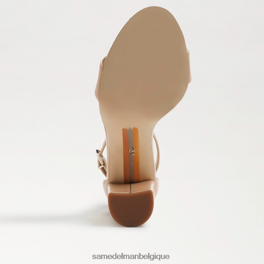 sandale à talon carré yaro Sam Edelman femmes vernis beige blush JZ0XZ0335 chaussure