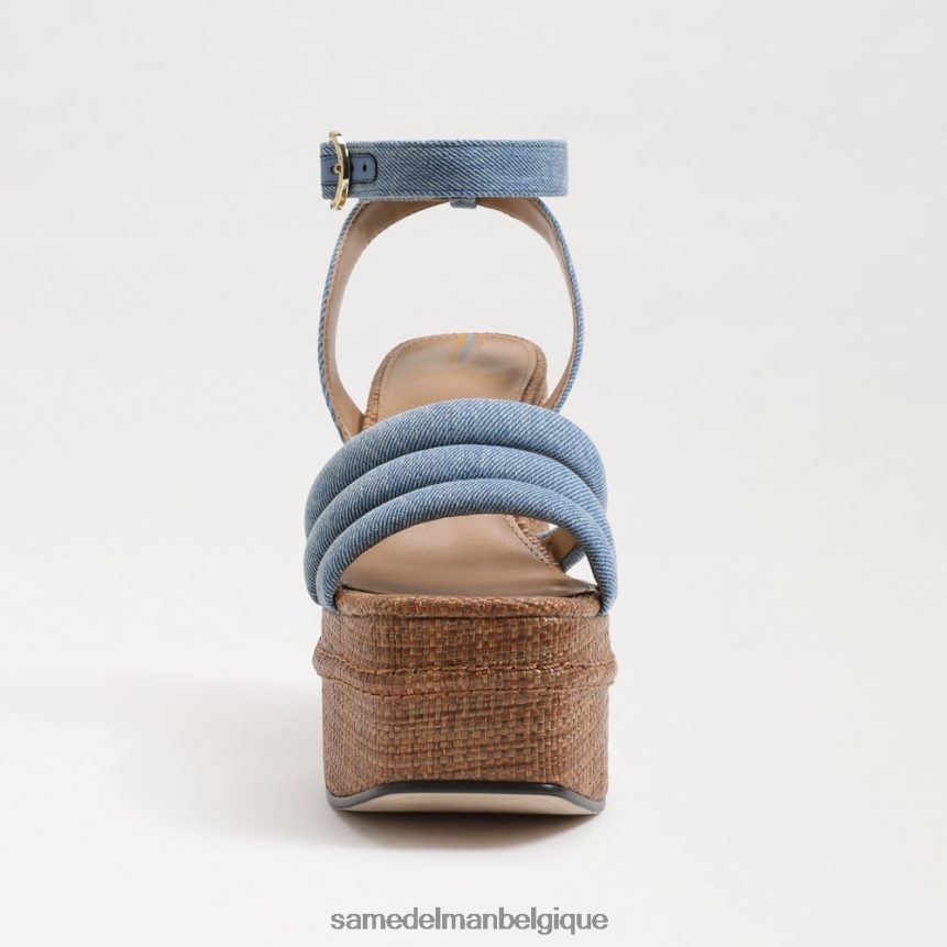 sandale à talon plateforme tibby Sam Edelman femmes bleu montrose JZ0XZ0437 chaussure