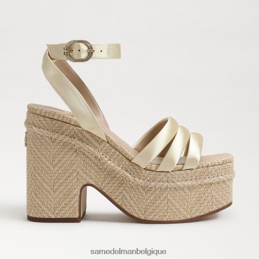 sandale à talon plateforme tibby Sam Edelman femmes citron lavé JZ0XZ0438 chaussure
