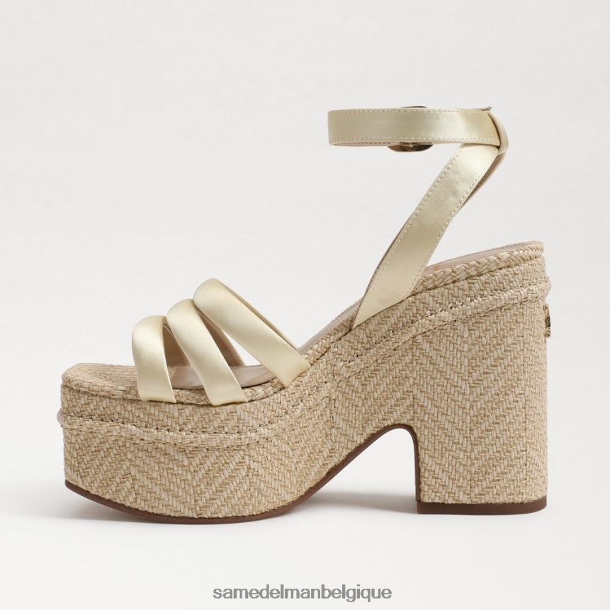 sandale à talon plateforme tibby Sam Edelman femmes citron lavé JZ0XZ0438 chaussure