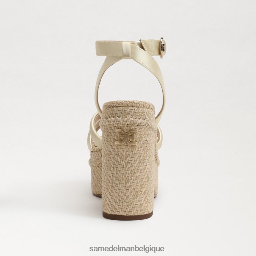 sandale à talon plateforme tibby Sam Edelman femmes citron lavé JZ0XZ0438 chaussure