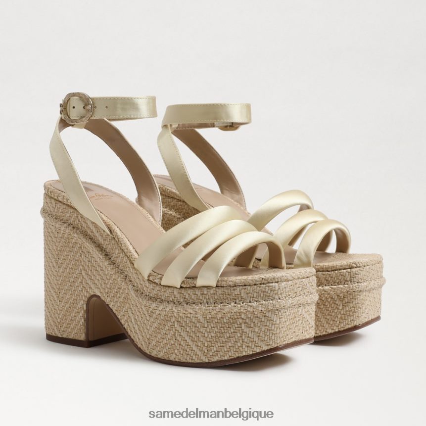 sandale à talon plateforme tibby Sam Edelman femmes citron lavé JZ0XZ0438 chaussure