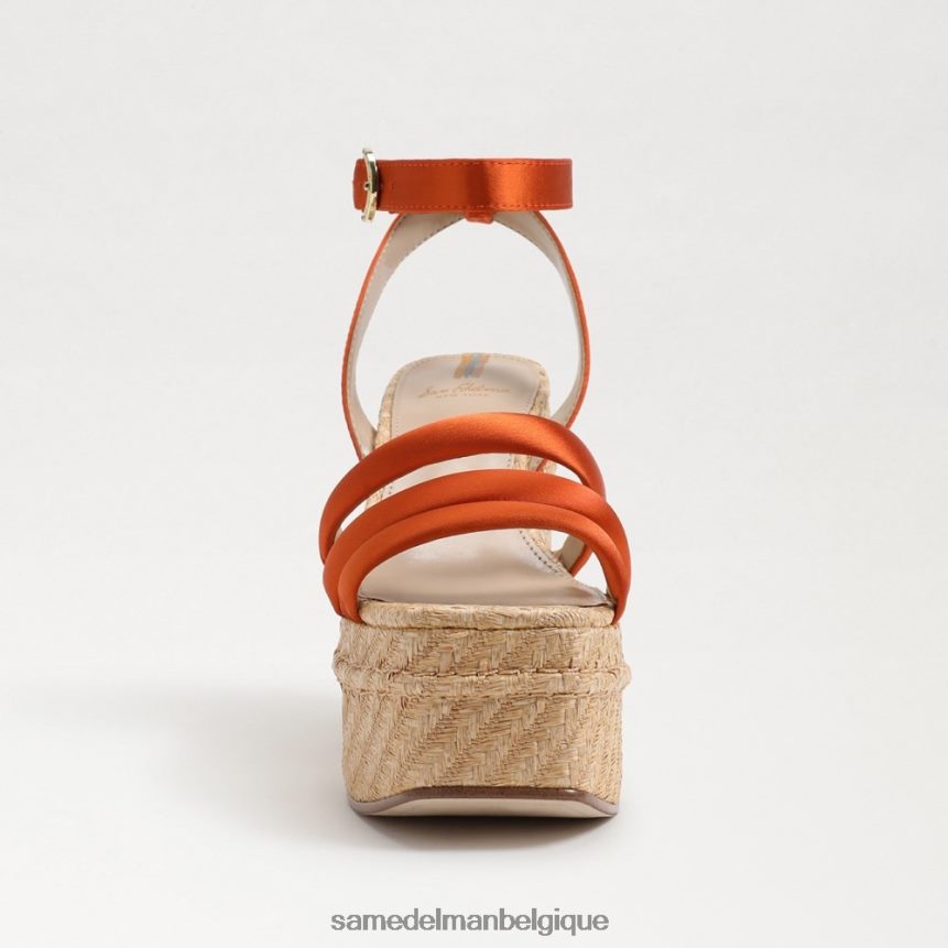 sandale à talon plateforme tibby Sam Edelman femmes orange de Californie JZ0XZ0439 chaussure