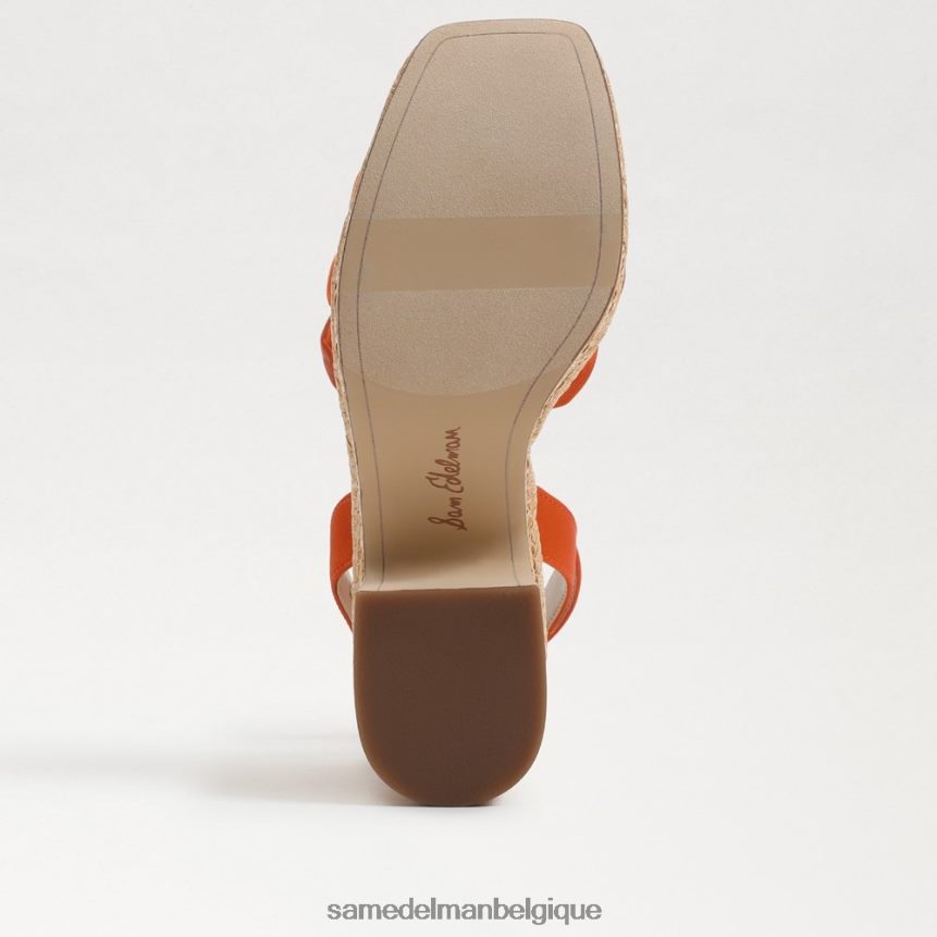 sandale à talon plateforme tibby Sam Edelman femmes orange de Californie JZ0XZ0439 chaussure