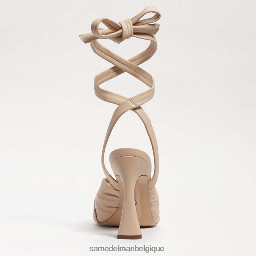 sandale à talons et lanières lenora Sam Edelman femmes cuir sable d'été JZ0XZ0867 chaussure
