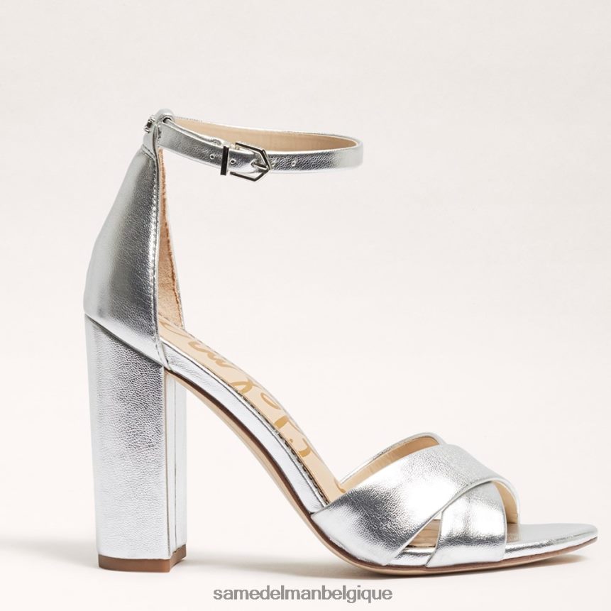 sandale yancy à bride cheville Sam Edelman femmes argent doux JZ0XZ0771 chaussure