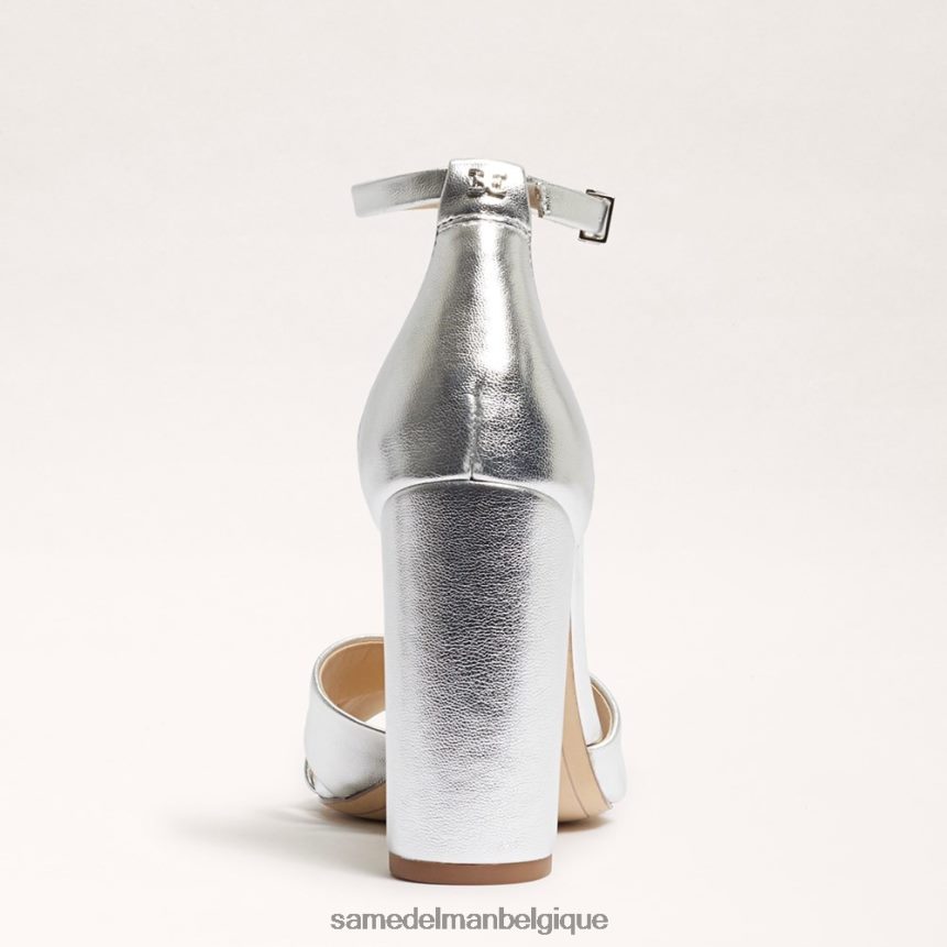 sandale yancy à bride cheville Sam Edelman femmes argent doux JZ0XZ0771 chaussure
