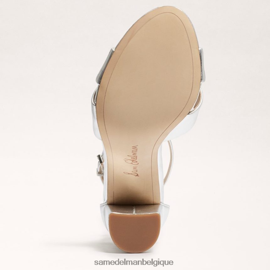 sandale yancy à bride cheville Sam Edelman femmes argent doux JZ0XZ0771 chaussure