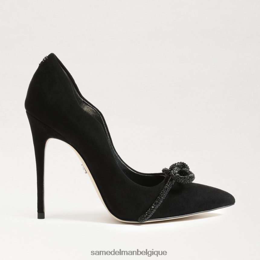 talon Deela à bout pointu Sam Edelman femmes Suède noir JZ0XZ0755 chaussure