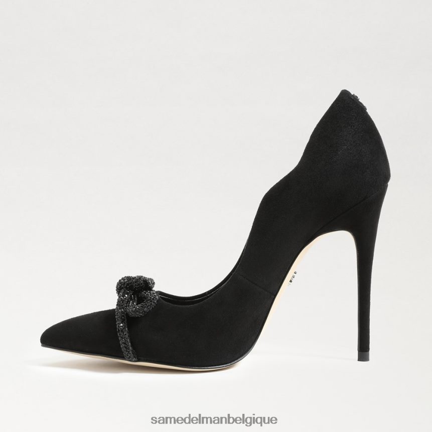 talon Deela à bout pointu Sam Edelman femmes Suède noir JZ0XZ0755 chaussure