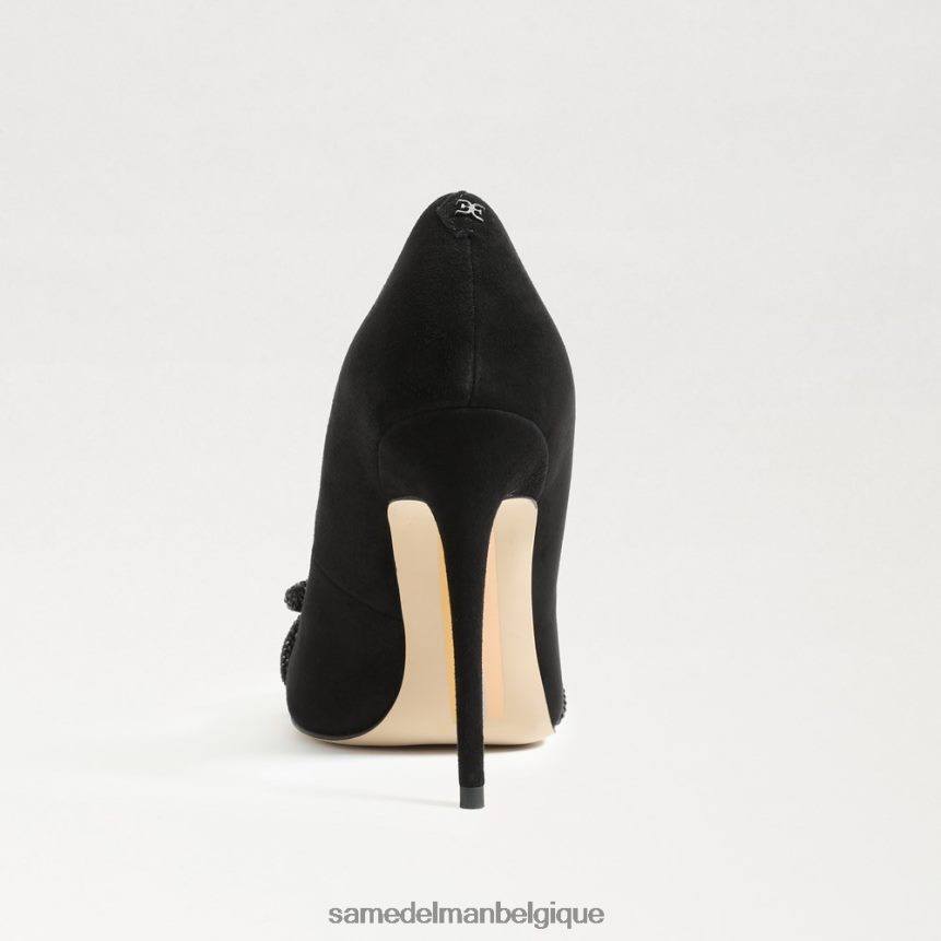 talon Deela à bout pointu Sam Edelman femmes Suède noir JZ0XZ0755 chaussure
