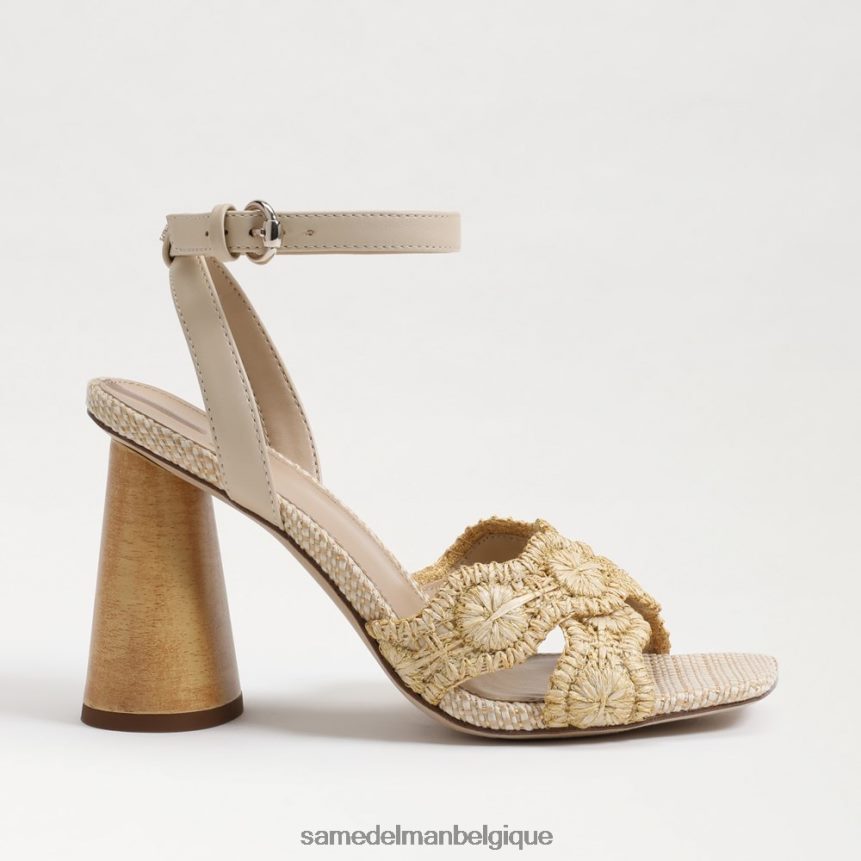 talon bloc kacie Sam Edelman femmes sable naturel/d'été JZ0XZ0706 chaussure