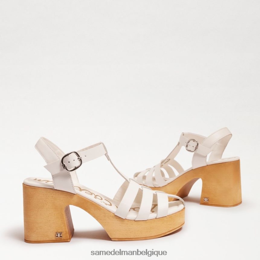 talon bloc plateforme margritte Sam Edelman femmes blanc JZ0XZ0658 chaussure