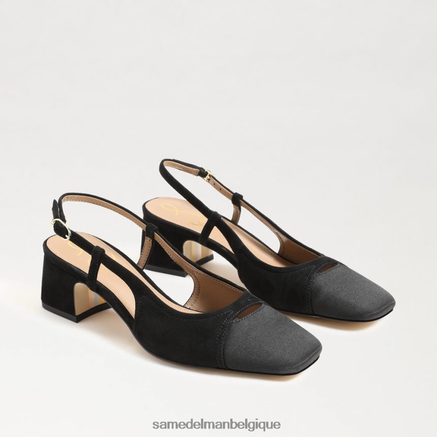 talon à bride arrière tarra Sam Edelman femmes Suède noir JZ0XZ0374 chaussure