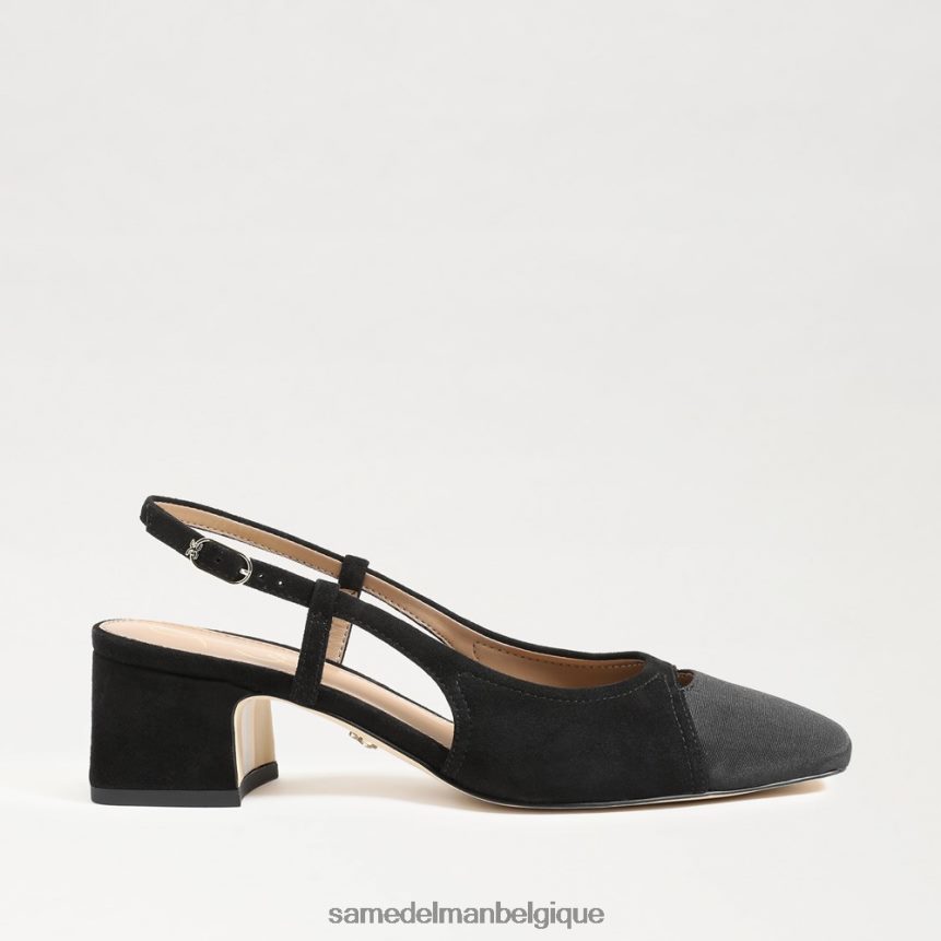 talon à bride arrière tarra Sam Edelman femmes Suède noir JZ0XZ0374 chaussure
