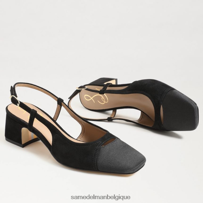 talon à bride arrière tarra Sam Edelman femmes Suède noir JZ0XZ0374 chaussure