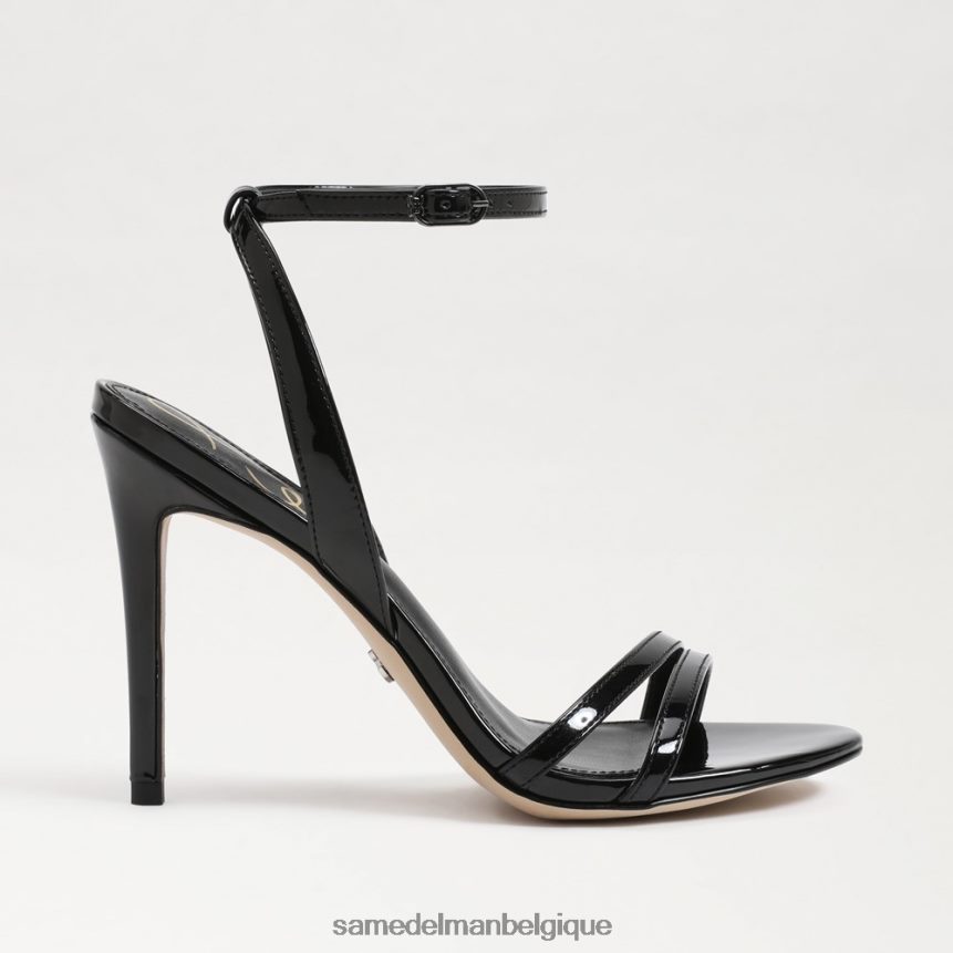 talon à bride cheville gemmie Sam Edelman femmes vernis noir JZ0XZ0672 chaussure