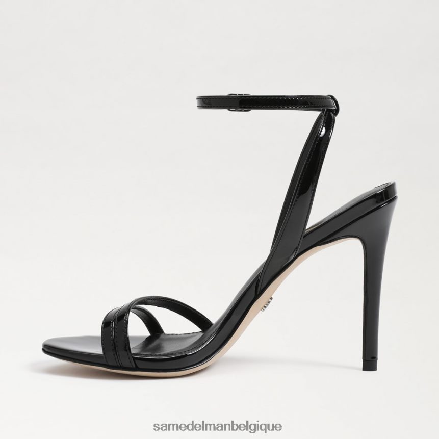 talon à bride cheville gemmie Sam Edelman femmes vernis noir JZ0XZ0672 chaussure