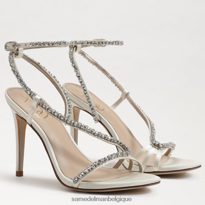 talon à bride cheville granger Sam Edelman femmes satin ivoire perle JZ0XZ0696 chaussure