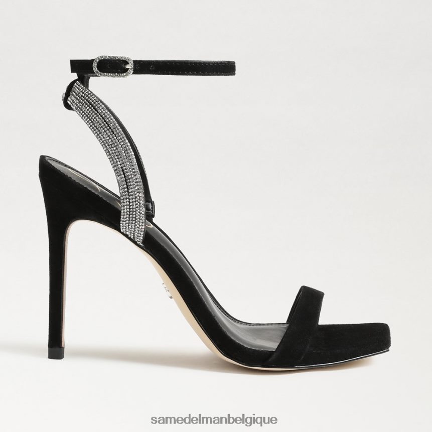 talon à bride cheville ophelia Sam Edelman femmes Suède noir JZ0XZ0537 chaussure