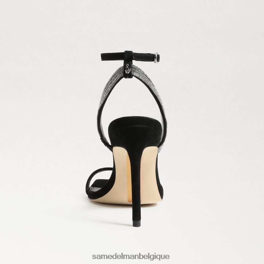 talon à bride cheville ophelia Sam Edelman femmes Suède noir JZ0XZ0537 chaussure