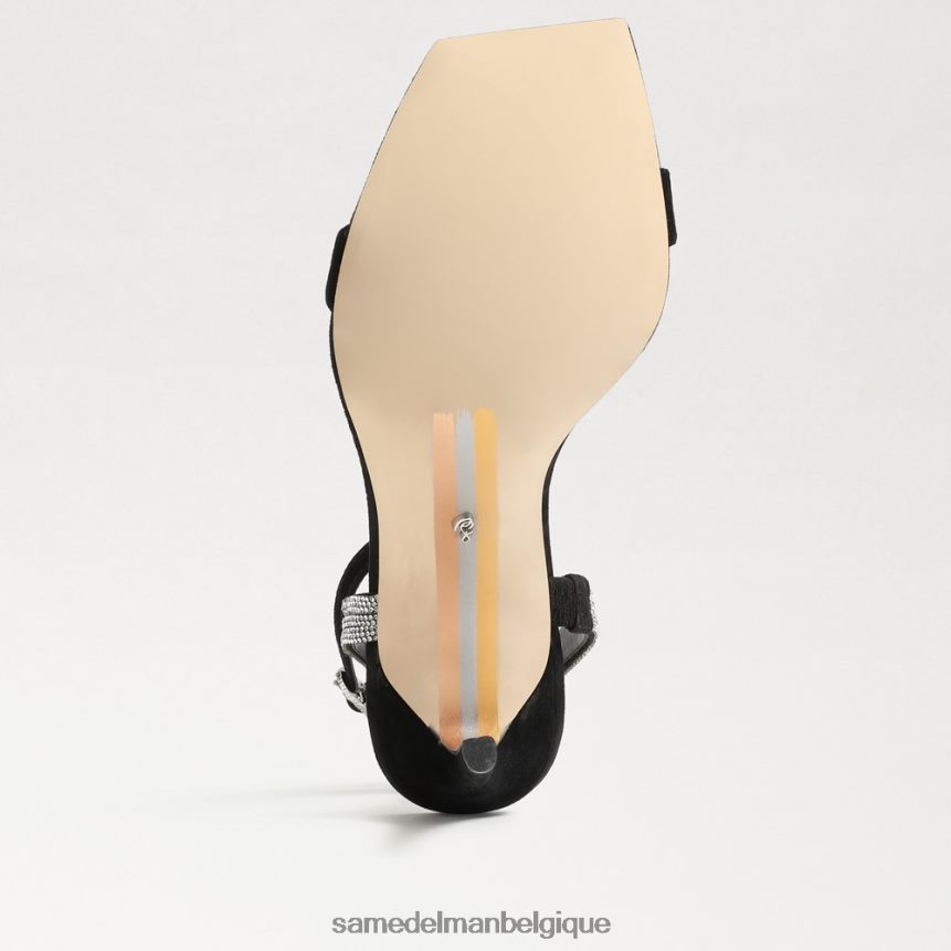 talon à bride cheville ophelia Sam Edelman femmes Suède noir JZ0XZ0537 chaussure