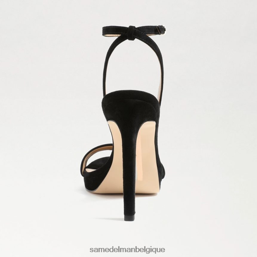 talon à bride de cheville en jade Sam Edelman femmes Suède noir JZ0XZ0392 chaussure