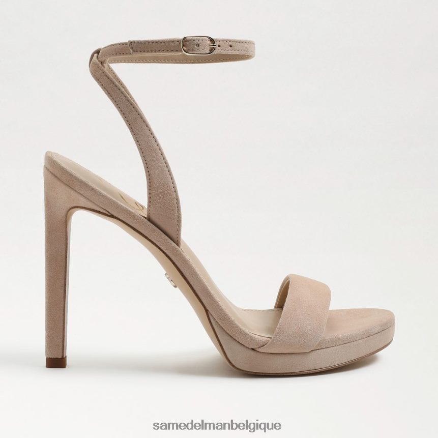 talon à bride de cheville en jade Sam Edelman femmes daim cappuccino JZ0XZ0391 chaussure