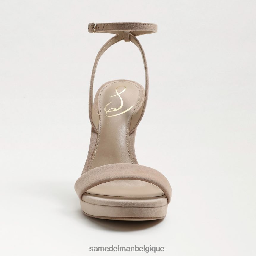 talon à bride de cheville en jade Sam Edelman femmes daim cappuccino JZ0XZ0391 chaussure