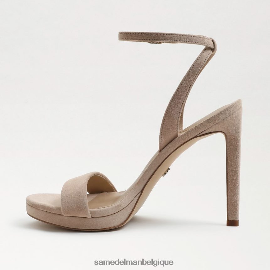 talon à bride de cheville en jade Sam Edelman femmes daim cappuccino JZ0XZ0391 chaussure
