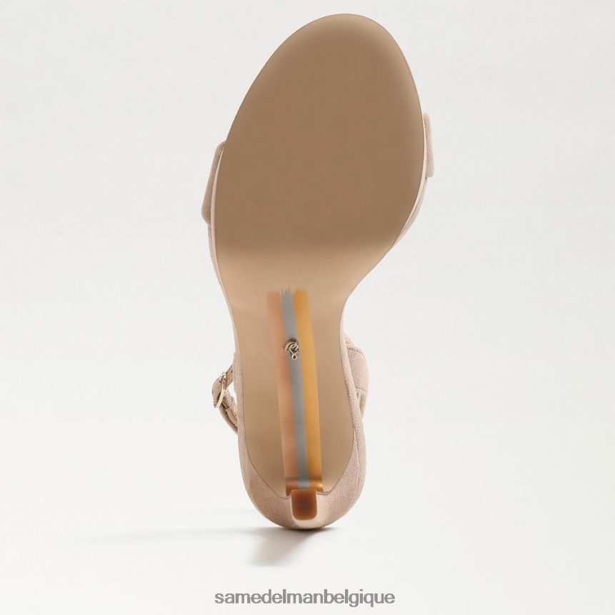 talon à bride de cheville en jade Sam Edelman femmes daim cappuccino JZ0XZ0391 chaussure
