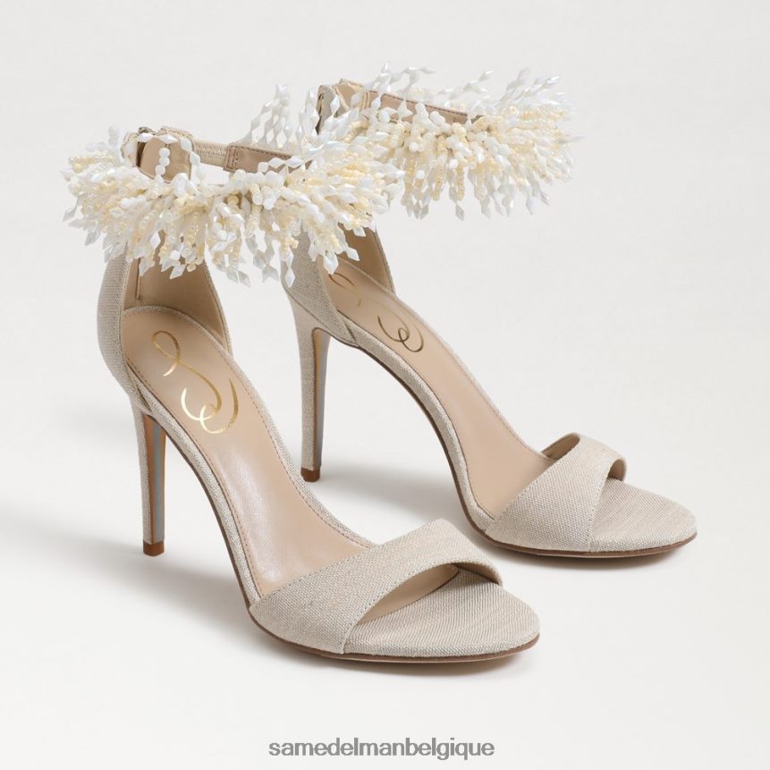 talon à bride de cheville perlée Gillie Sam Edelman femmes sable JZ0XZ0604 chaussure