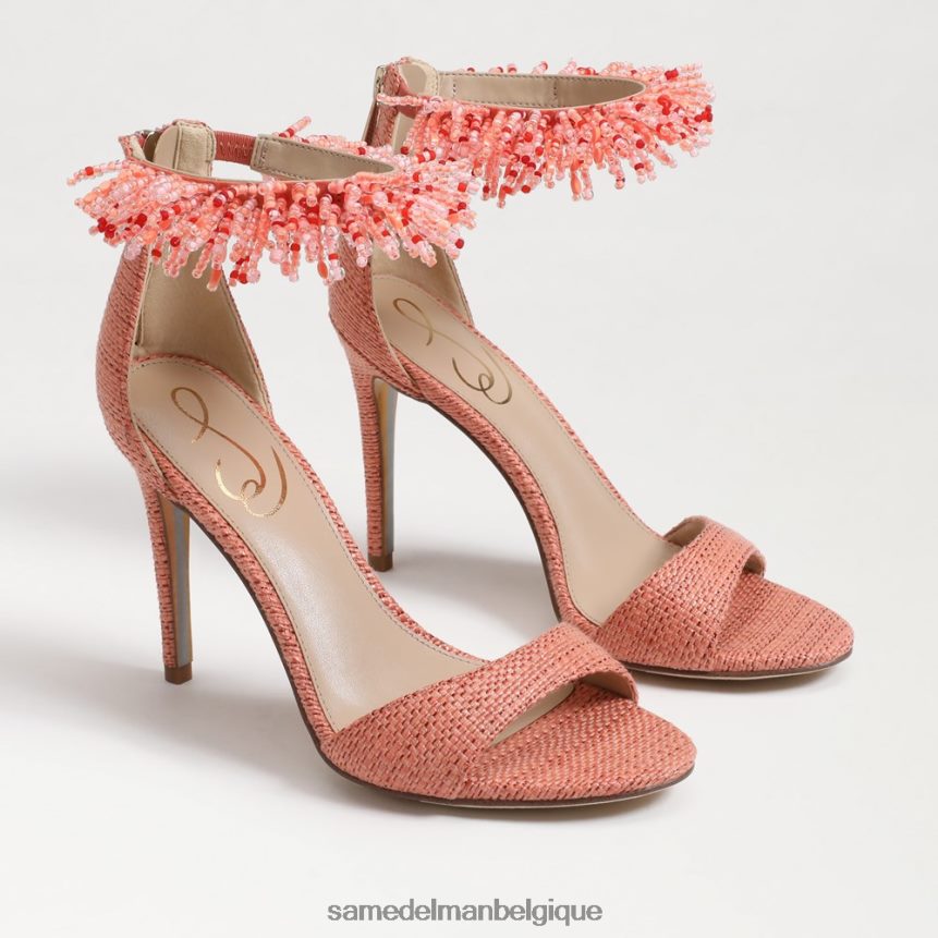 talon à bride de cheville perlée Gillie Sam Edelman femmes stuc rose JZ0XZ0605 chaussure