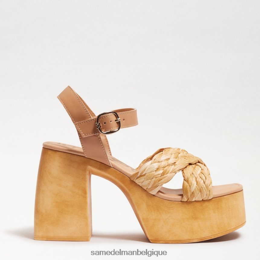 talon carré à plateforme Suzannah Sam Edelman femmes beige multicolore JZ0XZ0566 chaussure