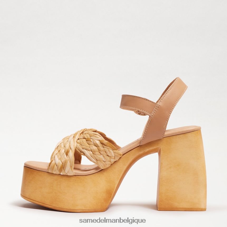 talon carré à plateforme Suzannah Sam Edelman femmes beige multicolore JZ0XZ0566 chaussure